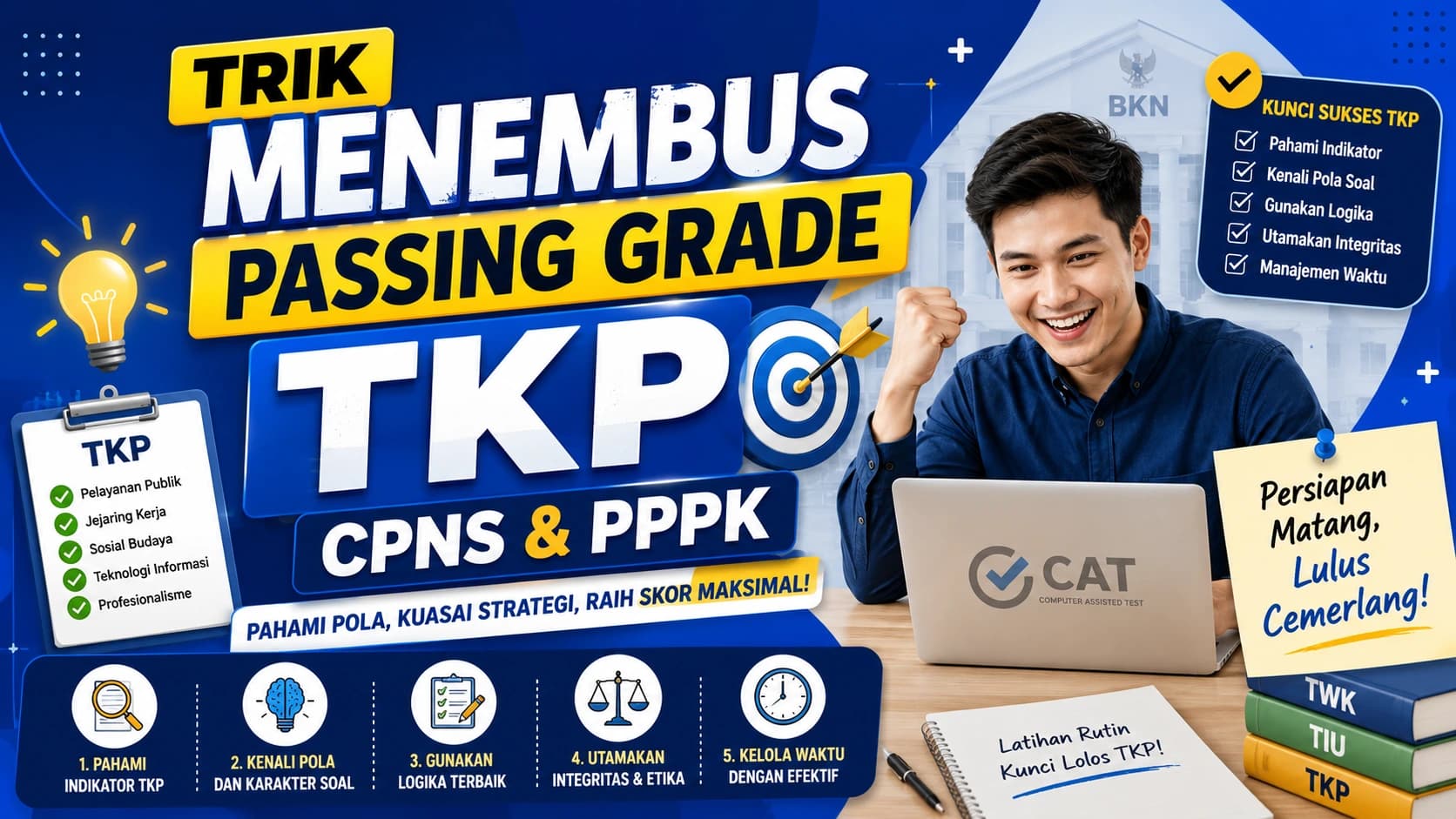 Trik menembus passing grade TKP CPNS dan PPPK